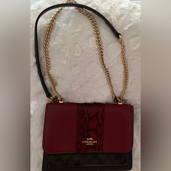 Coach Klare Crossbody Colorblock Signature Canvas Chain/leather strap - Picture 11 of 11